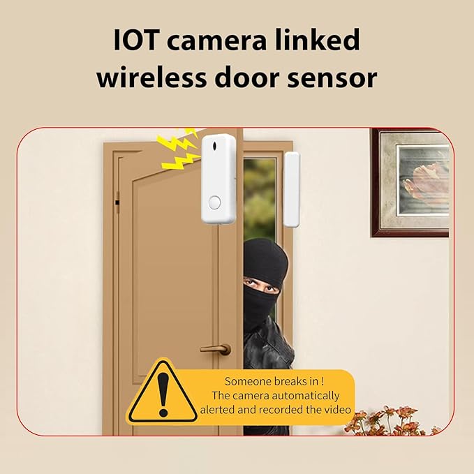 3MP Security Camera 2.4G WiFi Smart Indoor Monitoring Cam with Night Viewing 2-Way Audio Phone APP Remote Control Motion Detection for Pet Home Security Monitor Intelligent Alarm System