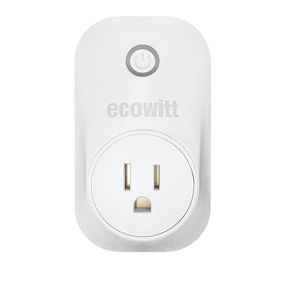 ECOWITT WittSwitch AC1100 Smart Outlet Switch, Need to Pair with IoT Wi-Fi Gateway(GW2000/GW1200), 4 Operation Modes, APP Control, American Plug, 915 MHz