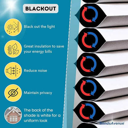 BlindsAvenue Simply Motorized Cellular Shades with Remote Control, Automatic Electric Cordless Wireless Blinds for Indoor Window, Blackout Blind, Color: White Dove, Size: 55.5" W x 72" L