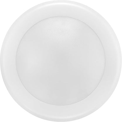 Maxxima 7.5 in. LED Flush Mount Ceiling Light Fixture, 1200 Lumens, 5 CCT 2700K/3000K/3500K/4000K/5000K, Round Disk Light, Dimmable, Recessed Can or J-Box Install