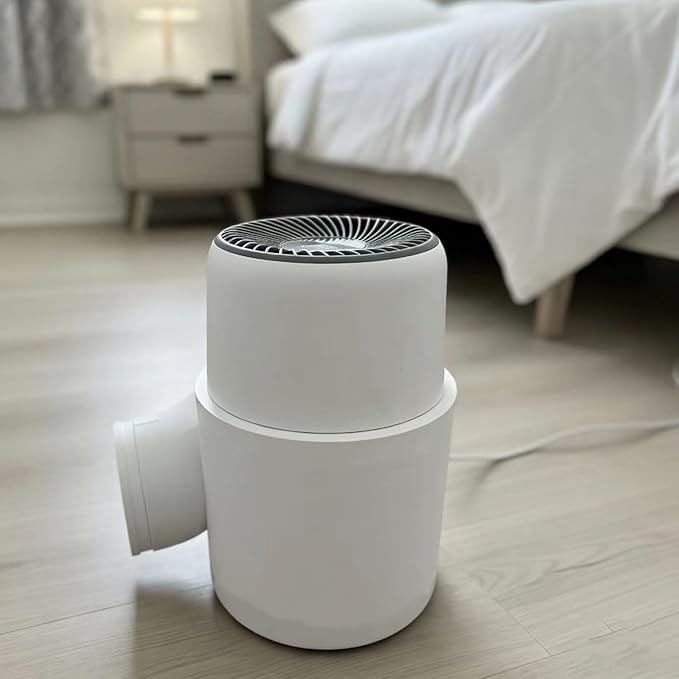 Duct Adapter Base for Levoit Core Mini Air Purifier, Base with 4-Inch Outer Diameter Intake, Compact Indoor Airflow Integration Accessory