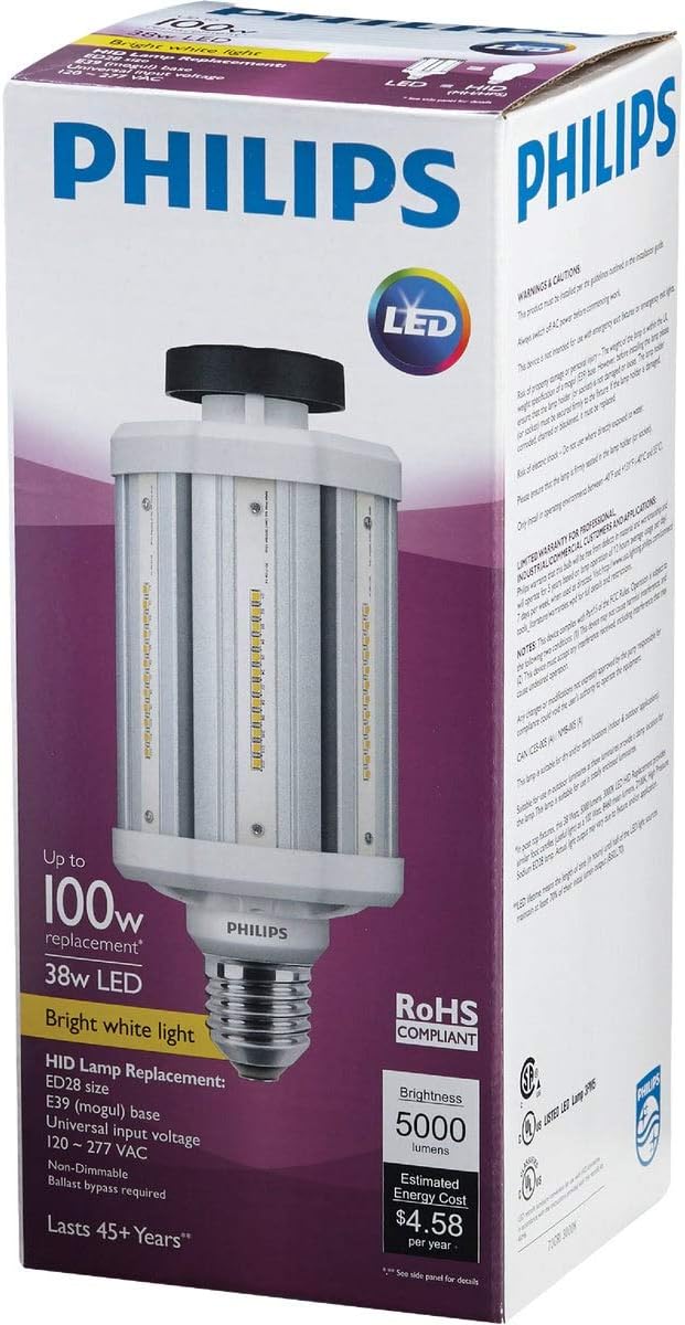 Philips 476044-38ED28/LED/730/ND 120-277V G2 CT 4/1 Omni Directional Flood HID Replacement LED Light Bulb