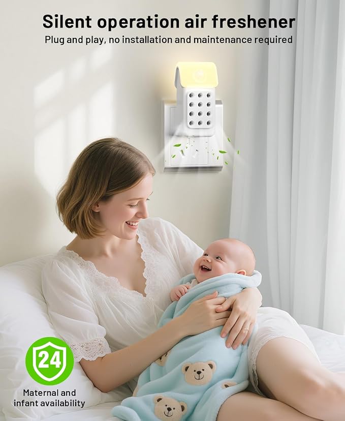 ySky Plug In Air Purifier for Home(3Packs), Negative Ion Air purifiers with Motion Sensor,Quiet Mini Air Ionizers for home,Bathroom,Bedroom,Portable Air ionizer for Odor,Pet smell