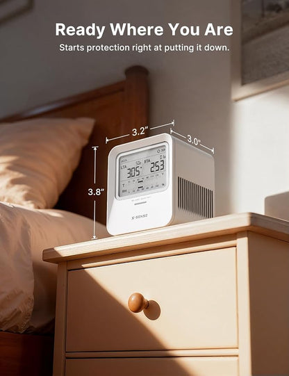 X-Sense Radon Detector for Home, Audible & Visual Alerts, XR0B-SR