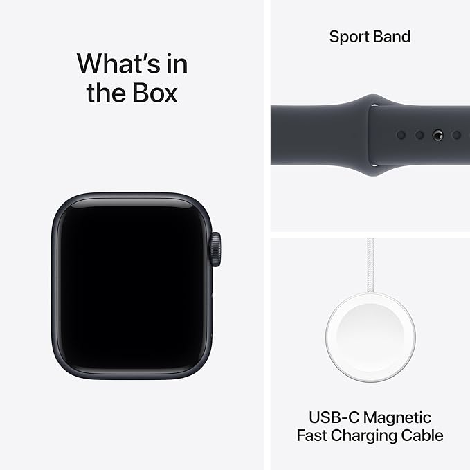 Apple Watch SE 3 [GPS + Cellular 40mm] Smartwatch with Midnight Aluminum Case with Midnight Sport Band - S/M. Fitness and Sleep Trackers, Heart Rate Monitor, Always-On Display, Water Resistant
