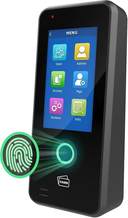UHPPOTE Fingerprint Door Access Control Keypad Terminal Biometrics Access Controller w/ 4.3-inch Touch Screen Support Tuya App WiFi