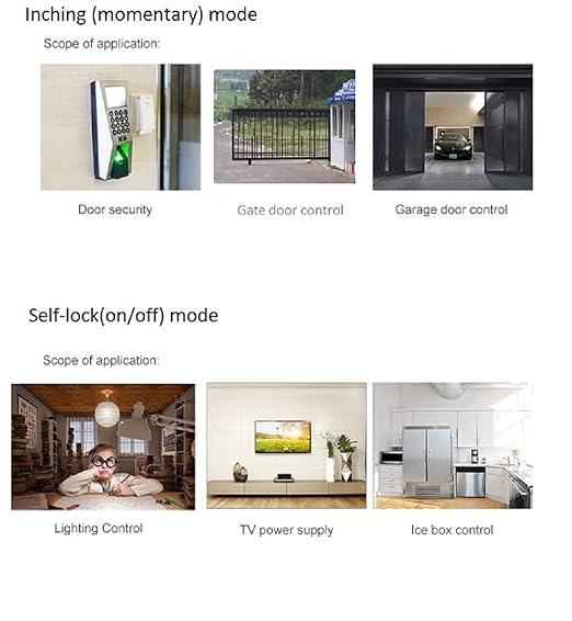 Updated WiFi Wireless Smart Switch Inching Self-Locking Relay Module,be Applied to Access Control,DIY WiFi Garage Door Opener (Smart Life app 1CH 85-250v)