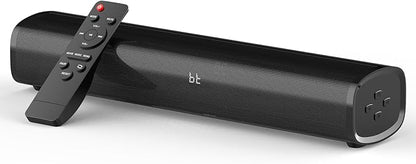 HDMI Sound Bar Smart TV, Home Theater Surround Sound Bars, TV Speakers Sounds Bar Bluetooth HDMI AUX OPT COAX USB Home Audio Surrounds Sounds System For PC Projector Game Movie/Music/News, Black