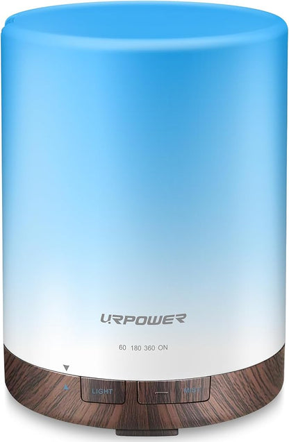 URPOWER 300mL Essential Oil Diffuser Ultrasonic Aromatherapy Diffuser