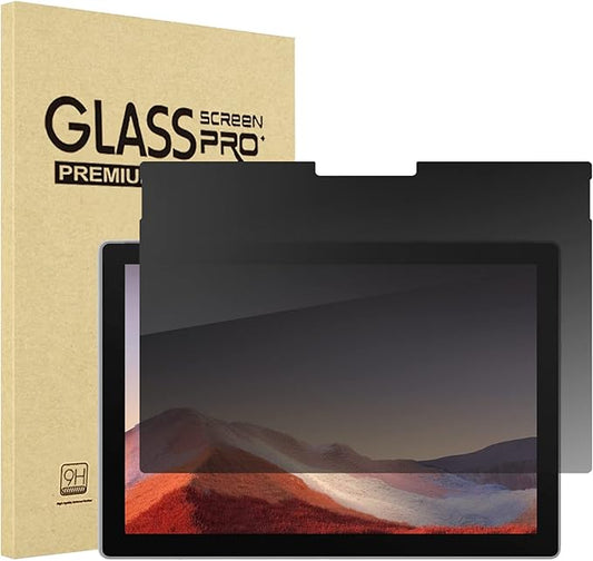 ProCase Privacy Screen Protector - Dark Tempered Glass for 12.3 Inch Surface Pro 7+/7/6/5/4