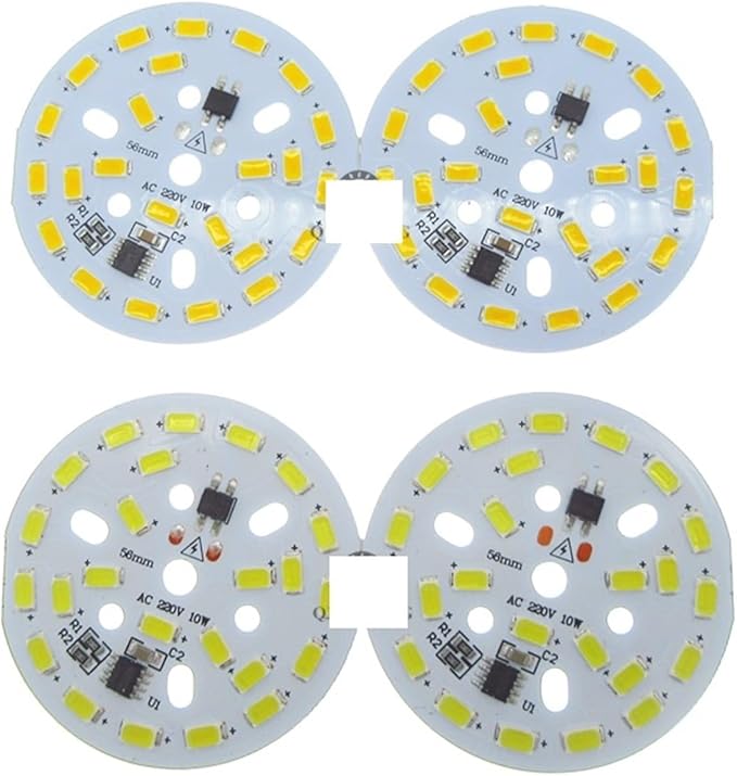 20pcs Smart IC LED bulb lamps dimmable 10W 220v LED pcb smd5730 White/Warm White integrated ic driver diy LED spotlight lamp(Red)