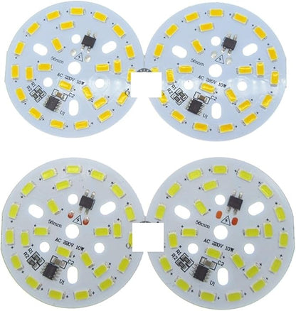 20pcs Smart IC LED bulb lamps dimmable 10W 220v LED pcb smd5730 White/Warm White integrated ic driver diy LED spotlight lamp(Red)