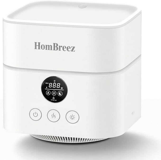 Humidifier and Air Purifier in one, H13 True HEPA Filter, 1100ML Water Tank, Quiet Cool Mist Top Fill Essential Oil Diffuser for Baby, Pet, Bedroom