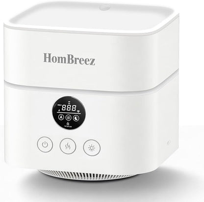 Humidifier and Air Purifier in one, H13 True HEPA Filter, 1100ML Water Tank, Quiet Cool Mist Top Fill Essential Oil Diffuser for Baby, Pet, Bedroom