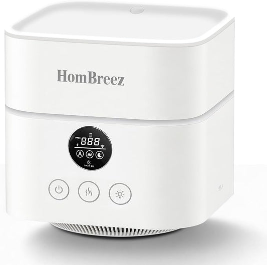 Humidifier and Air Purifier in one, H13 True HEPA Filter, 1100ML Water Tank, Quiet Cool Mist Top Fill Essential Oil Diffuser for Baby, Pet, Bedroom