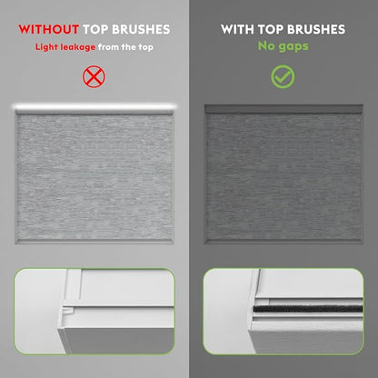 Motorized Blinds with Remote [Light Filtering] Smart Blinds Compatible with Alexa Google HomeKit, 60% Blackout Automatic Roller Shades for Indoor Windows, Customized Size, Dark Lace