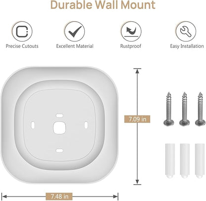 CaseBot Wall Plate for 2022 Ecobee Smart Thermostat Premium & 2022 Ecobee Smart Thermostat Enhanced, Practical and Stylish Trim Kit Bracket Mount Cover, Easy Installation, White