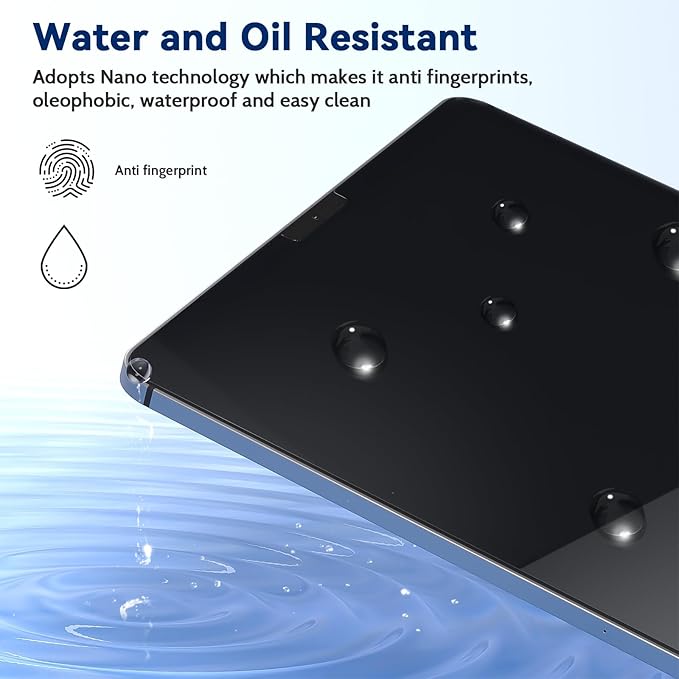IPROKKO 2 Pack Anti Blue Light Screen Protector Compatible with iPad Air 13 Inch 2026/2025/2024 (M4/M3/M2, 8th/7th/6th Gen), Matte Anti Glare Blue Light Filter Eye Protection Cover and Bubble Free Nano-Installation