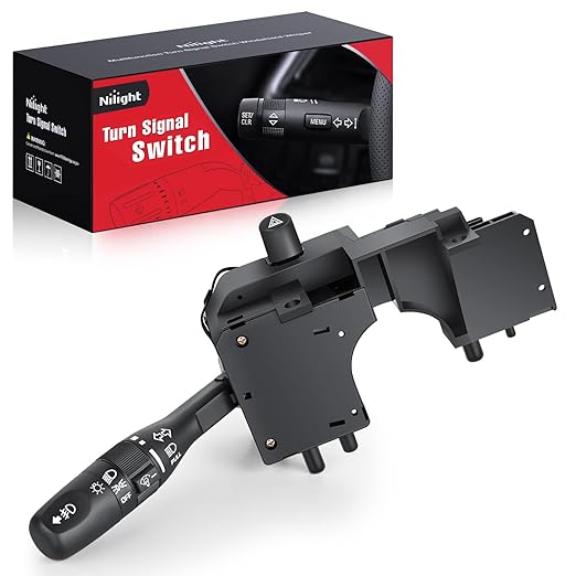 Nilight Turn Signal Switch Compatible with 2001 2002 2003 2004 2005 2006 Jeep TJ Wrangler Sport Utility w/Fog Lights Windshield Wiper Combination Dimmer Lever Switches