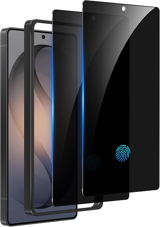2 Pack for Samsung Galaxy S26 Ultra Privacy Screen Protector Tempered Glass, Fingerprint Unlocking, 25° Anti Spy S26 Ultra Screen Protector, Full Coverage, Case Friendly, Easy Installation
