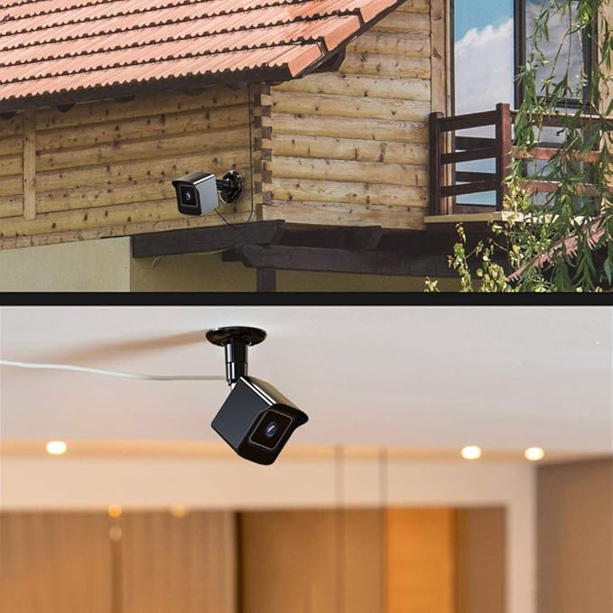 PEF Mount for All New Wyze Cam V4 and V3, Weatherproof Protective Cover and 360 Degree Adjustable Wall Mount Solid Housing for Wyze V4 and V3 Outdoor Indoor Smart Home Camera System (Black, 1 Pack)