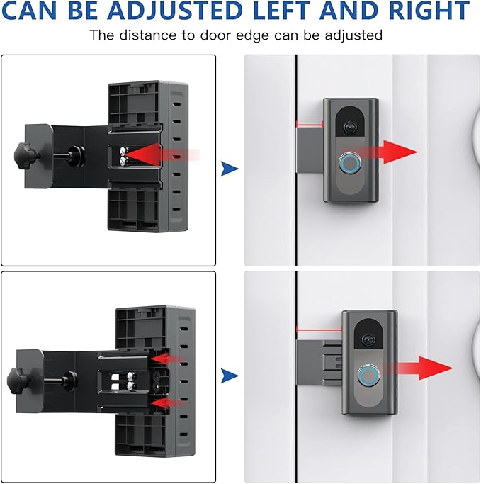 KIMILAR Anti-Theft Video Doorbell Mount Compatible with Most Wireless Video Doorbell, Adjustable Mounting Bracket Accessories for Houses, Apartments, Businesses