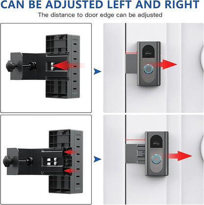 KIMILAR Anti-Theft Video Doorbell Mount Compatible with Most Wireless Video Doorbell, Adjustable Mounting Bracket Accessories for Houses, Apartments, Businesses