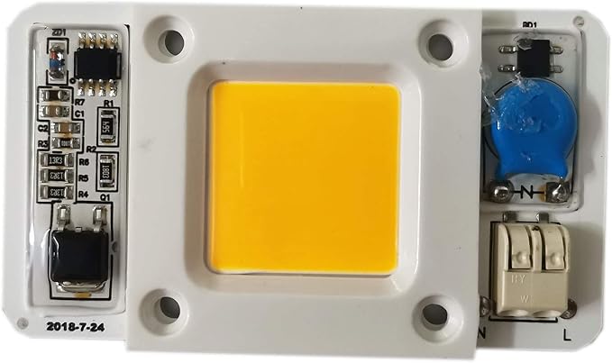 50W Driverless Solderless LED Chip Integrated Smart IC DIY (Yellow 2000-2500K)
