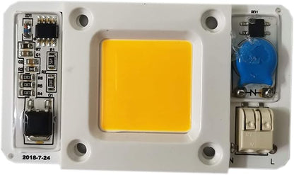 50W Driverless Solderless LED Chip Integrated Smart IC DIY (Yellow 2000-2500K)