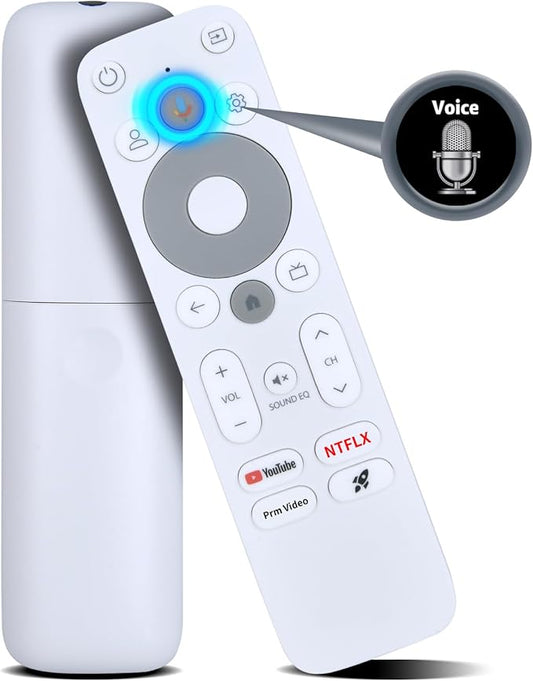 PZL Replacement Voice Remote Control for Homatics Box R 4k/4k Plus/Stick HD, for XGIMI White Streaming Dongle with Android TV System
