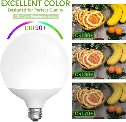 WiFi G95 RGBCW Smart Bulb Compatible with Alexa, Voice & APP Remote Control, Schedule & Timer,12W