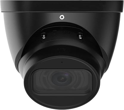 EmpireTech 4K 8MP 1/1.8" CMOS IR Turret Smart AI IP Wired Camera,2.7mm–12.0mm Motorized Lens,Built-in MIC,Motion Detection,IVS,IPC-T58IR-ZE S3 Version Black