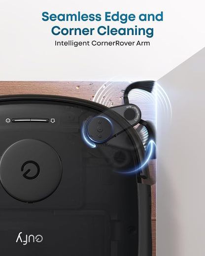 eufy Like-New E25 Omni Robot Vacuum and Mop Combo,HydroJet System, 20,000Pa Turbo Suction, Zero-Tangle Design, Edge-to-Corner Deep Cleaning, Auto-Empty & Self-Cleaning All-in-One Station (Renewed)