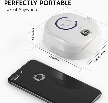 Airthereal B50 Mini Ozone Generator Air Purifier- Removes Odors and Sterilizes Air in Small Spaces Up To 320 Sq Ft - Plug in Mini Air Ionizer, Adjustable Ozone Output of 10-50 mg/h, 2-Pack