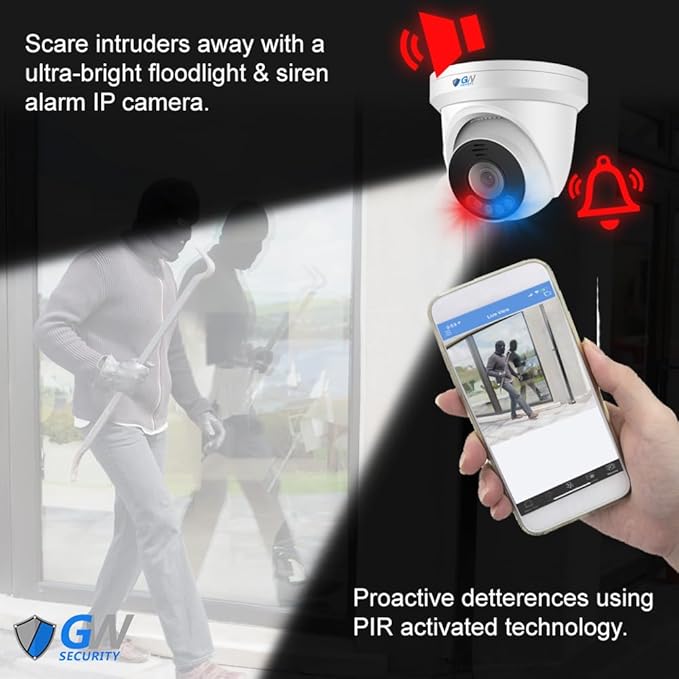 GW Security 32 Channel NVR UltraHD 12MP 4K @30FPS Face/Human/Vehicle Detection PoE Security Camera System with 16 x 12MP (4512x2512) IP Microphone Outdoor & Indoor AI Dome Cameras, Color Night Vision