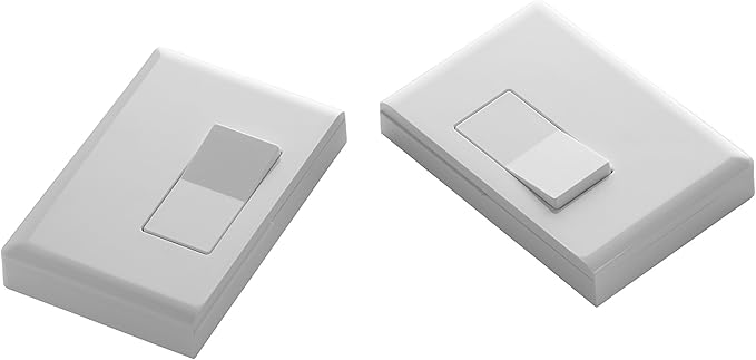 Home Automation Lighting, ZWAVE Plus Smart Switch by Ecolink (NEW, in Retail Packaging) - Lighting Control, White Dual Rocker Style Light Switch Design (PN - DDLS2-ZWAVE5)