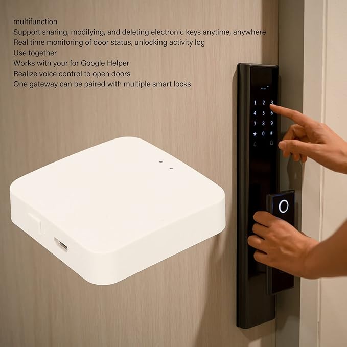 Smart Bridge Lock Gateway for Tuya and Smart Life, Bluetooth SigMesh Smart Devices, Gateway Hub Compatible with Assistant