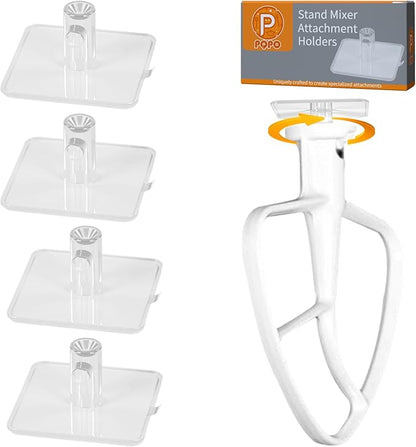Stand Mixer Attachment Holders Compatible with Kitchenaid Mixer Accessories, for Storage Organize Your Kitchen Aid Attachments(Transparently)