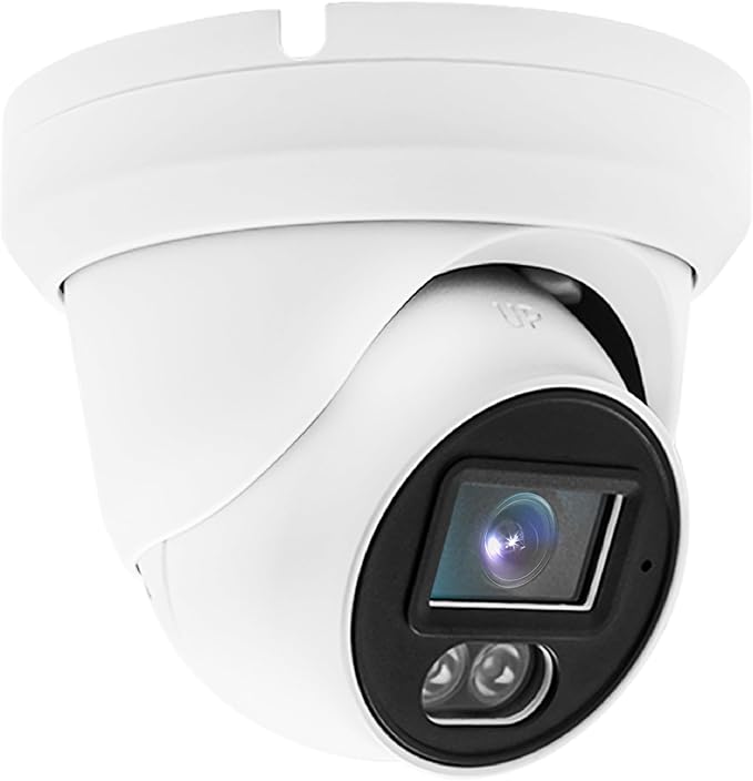 Marquis 8MP/5MP/4MP/2MP 24/7 Full-Color HD TVI/CVI/AHD/CVI Turret Dome CCTV Security Camera, Indoor Outdoor Color Night Vision Waterproof Analog Surveillance Camera 2.8mm Lens (8MP Infrared)