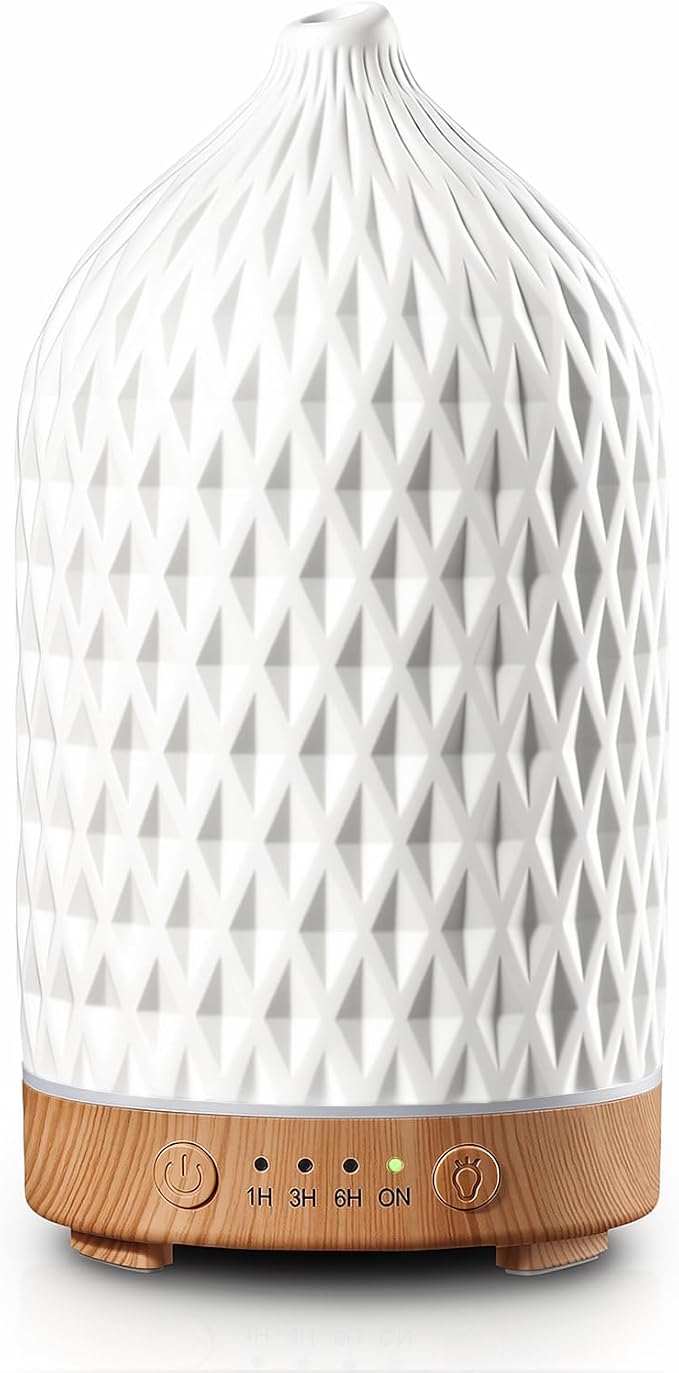 Gooamp 200ML Ceramic Essential Oil Diffuser for Home, Stone Diffuser