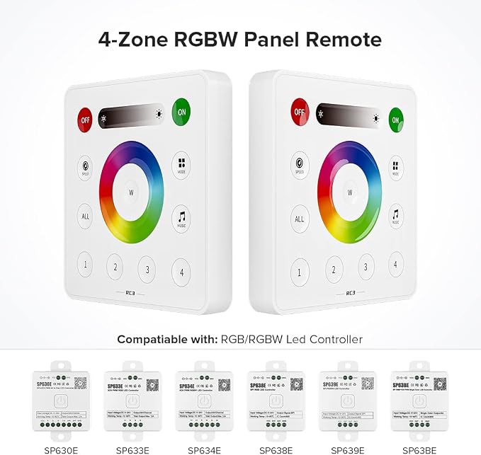 BTF-LIGHTING RC3 RF Wireless LED Dimmer Remote