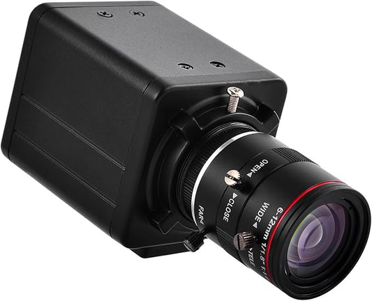 2K 4MP HD Mini CCTV POE WDR AI Box Bullet Netwok IP Security Camera 1/1.8" 6-12mm F1.6 Varifocal Lens Human Vehicle Motion Detection Face Record XMEYE
