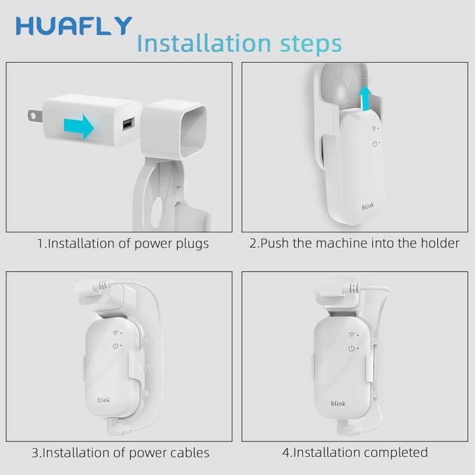 Huafly Outlet Wall Mount for Blink Sync Module Core, Outdoor&Indoor Blink Sync Module Mount No Drilling No Messy