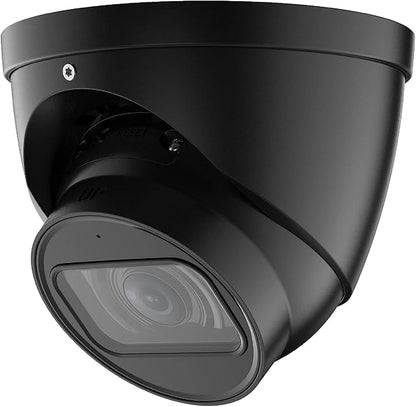 EmpireTech 4K 8MP 1/1.8" CMOS IR Turret Smart AI IP Wired Camera,2.7mm–12.0mm Motorized Lens,Built-in MIC,Motion Detection,IVS,IPC-T58IR-ZE S3 Version Black