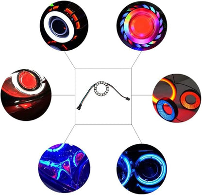 16 Bits WS2812 LED Ring with SM2.54-3P Plug Wire, WS2812B 5050 Addressable RGB LED Module DC5V with Built-in Drivers Individually Programmable for Arduino Raspberry Pi ESP8266 Nodemcu