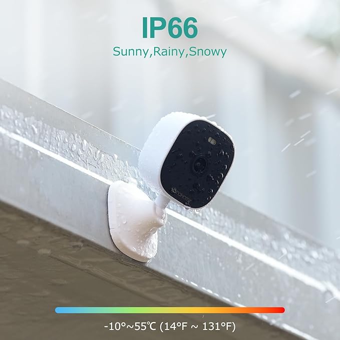 4MP Outdoor Security Camera, 2.4g/5g Outdoor Cameras for Home Security Indoor,House Cameras with Audio and Video, Plug and Play, Support 128G Card Storage(Not Included)