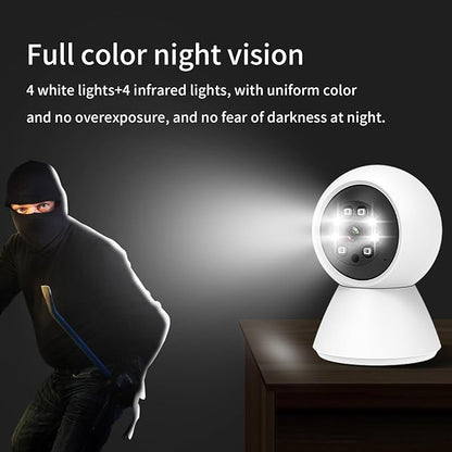EVERSECU HD 2K 3.0MP WiFi Home Security Camera, Pan/tilt, Humanoid Auto Tracking, 2 Way Audio, Night Vision, Compatible with Alexa, Baby Monitor Elder Pet Camera
