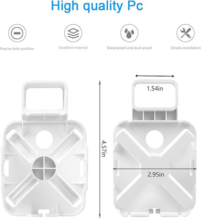 HOLACA Outlet Wall Mount for SwitchBot Hub 2 (2nd Gen) WiFi Thermometer Hygrometer, IR Remote Control, Smart Remote and Light Sensor, Easily Be Moved-Saving Space-No Messy Wires and Screws