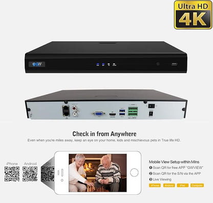 Camstar 32-Channel 4K 8MP NVR Video Recorder (GW4232NS)