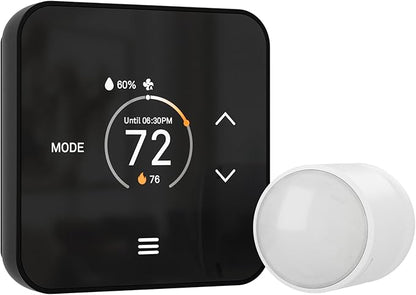 Lux TQX Thermostat with Remote Sensor, WiFi Thermostat Works with Matter, Alexa, Apple Home, Google, App & Voice Control, Programmable Smart Thermostat, C-Wire and wall Plates Included